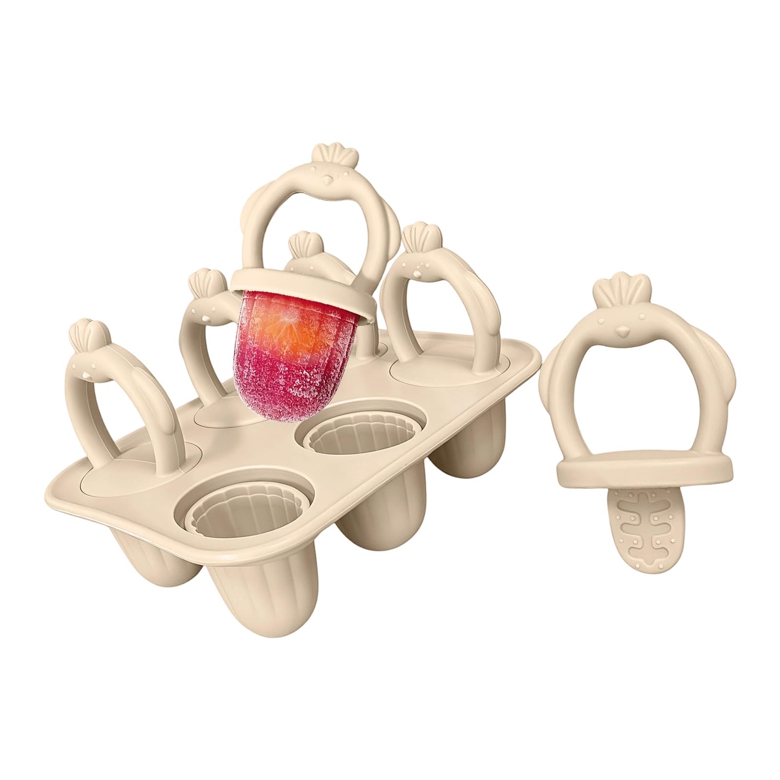 FOLODA Food Freezing Treat Maker Collection Offering Creative Forms Perfect for Family Connection and Desserts Best Ice Cream MoldsConsistent Silicone Ice Cream Set Featuring Various Fun Patterns