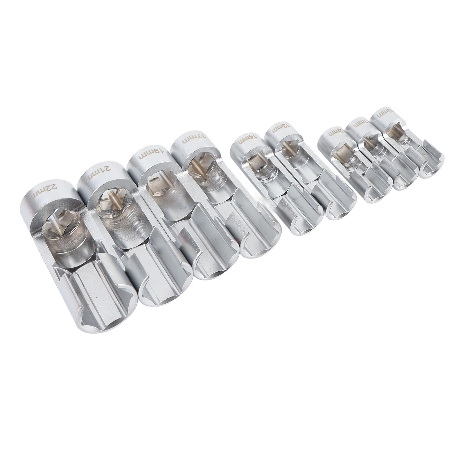 FTVOGUE Set di 9 Bussole per Carburante, Chiave per Iniettori in Acciaio CRV per Riparazioni Automobilistiche, Facile Accesso Alle Linee ABS e Ai Tubi del Carburante