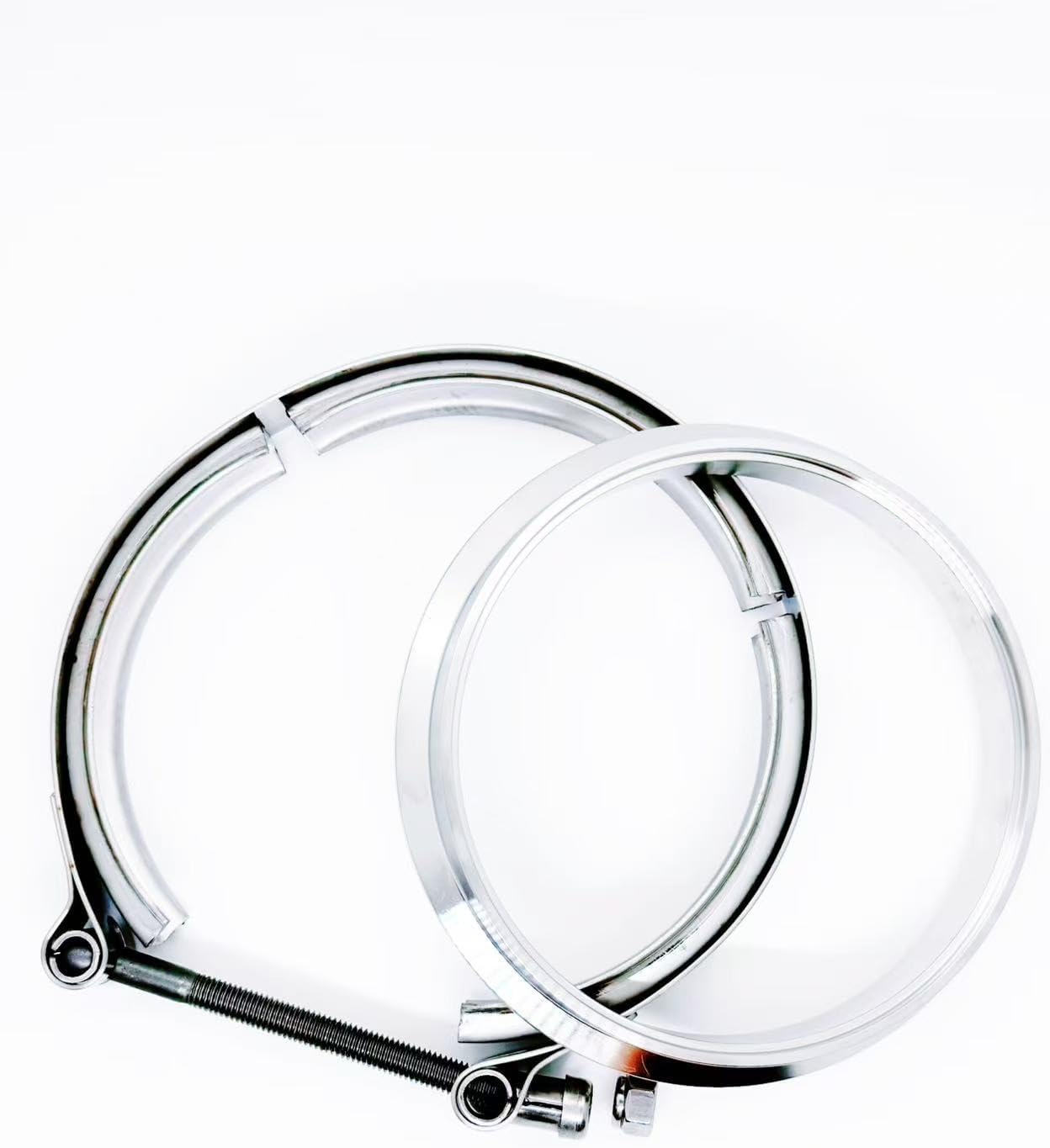 5" stainless steel flange and clamp for the Borg Warner S400 S475 S480 DIVIDED T6 flanged Turbine housing