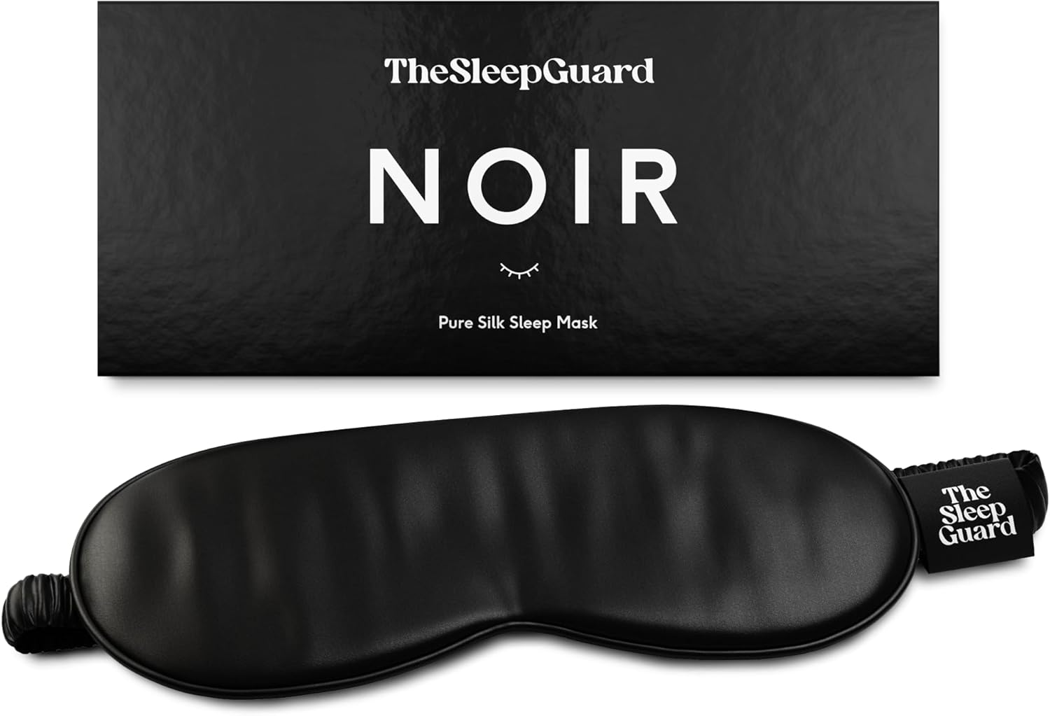 Pure Silk Sleep Masks [100% 6A Mulberry Silk, 22 Momme] Gentle Blocking Journey Necessities. Eye Masks for Sleeping. Black Oeko-Tex Blindfold. Eye Covers for Males & Girls