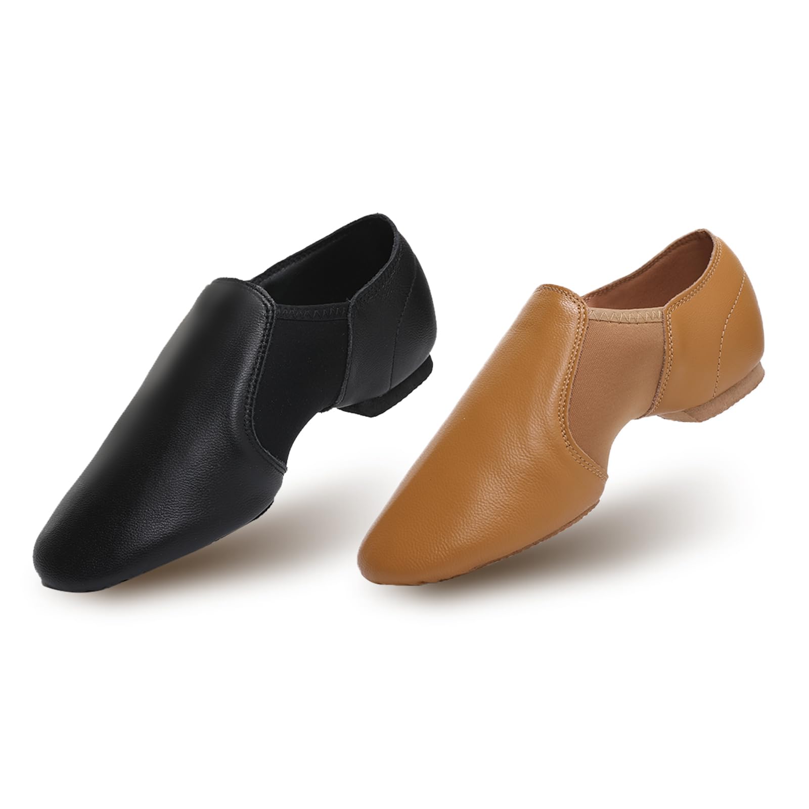 Jazzschuhe für Mädchen, Tanzschuhe, echtes Leder, Jazz-Tanzschuhe für Mädchen und Jungen (kleines Kind/großes Kind)