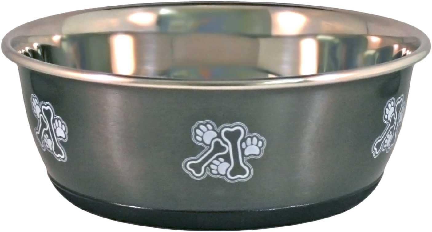 OurPets Durapet Gunmetal Dog Bowl Large