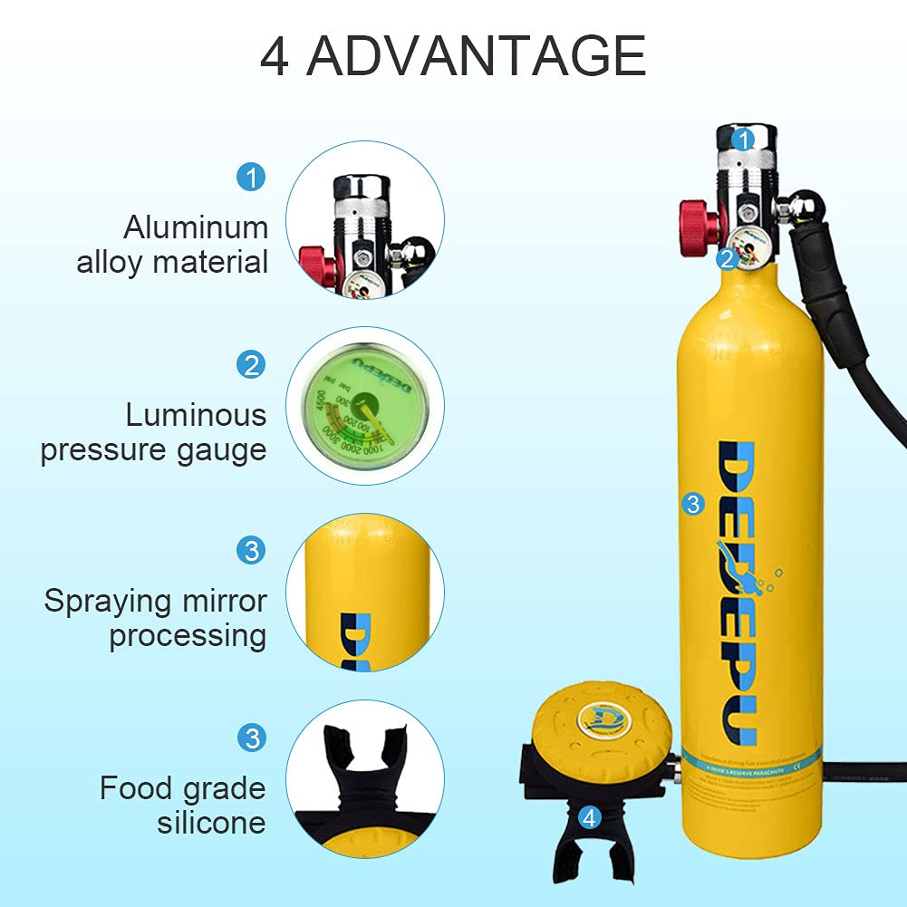 Amazon.co.jp: シュノーケリングのための1Lミニスキューバギア
