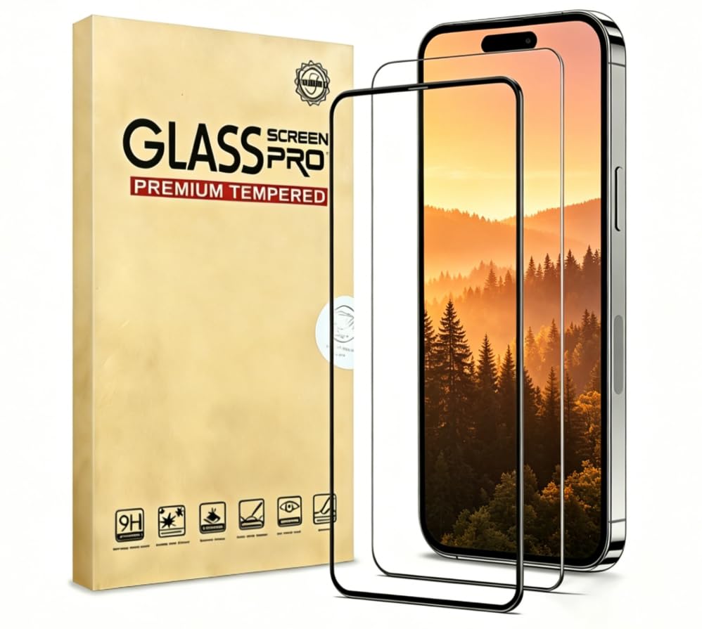 Verre trempé iPhone 16 Pro Max caktraie lot de 3 protections écran HD anti-rayures