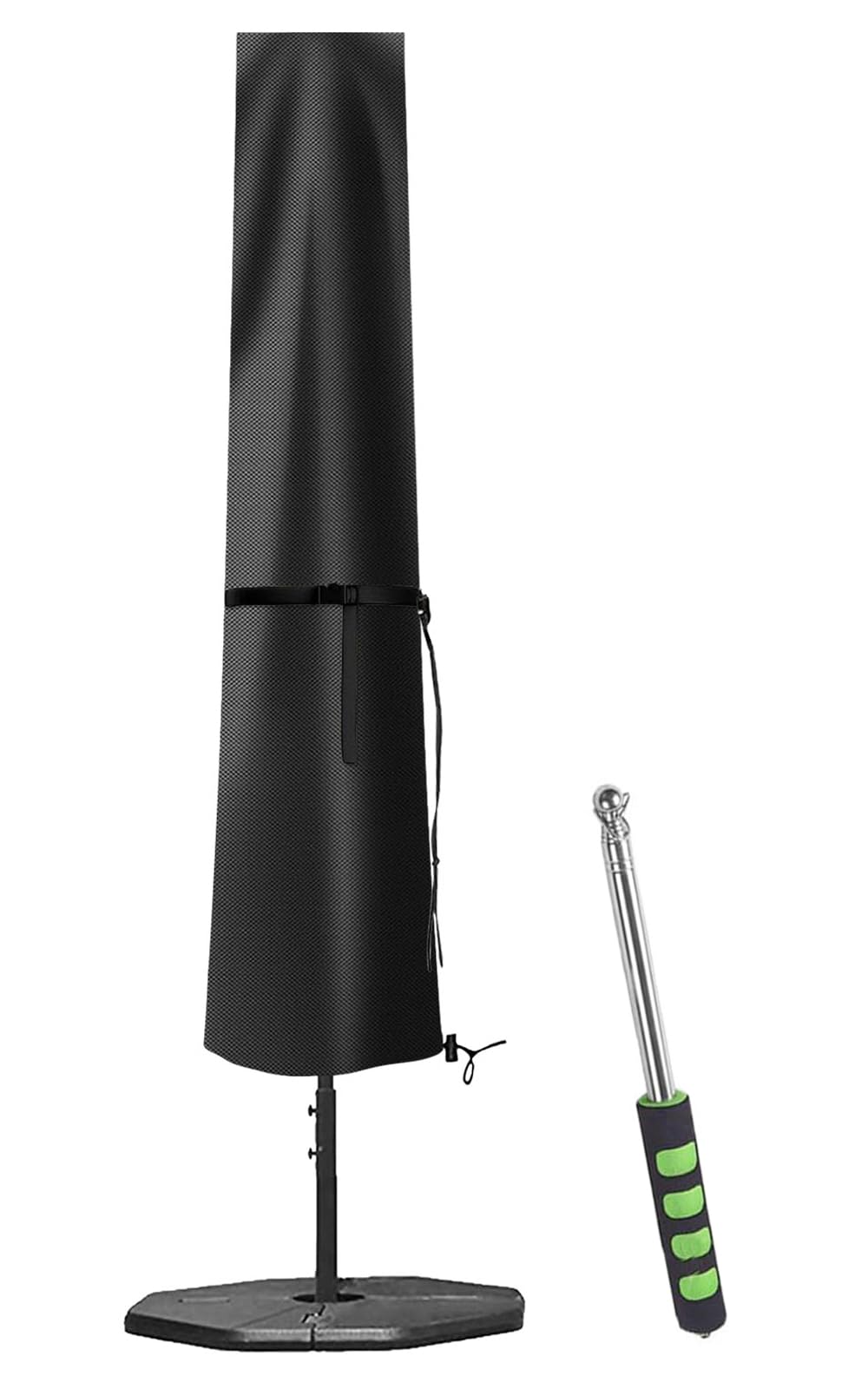 Copertura Per Ombrelloni Da Giardino - Impermeabile, Anti-UV, Con Cerniera E Palo - Foto 1