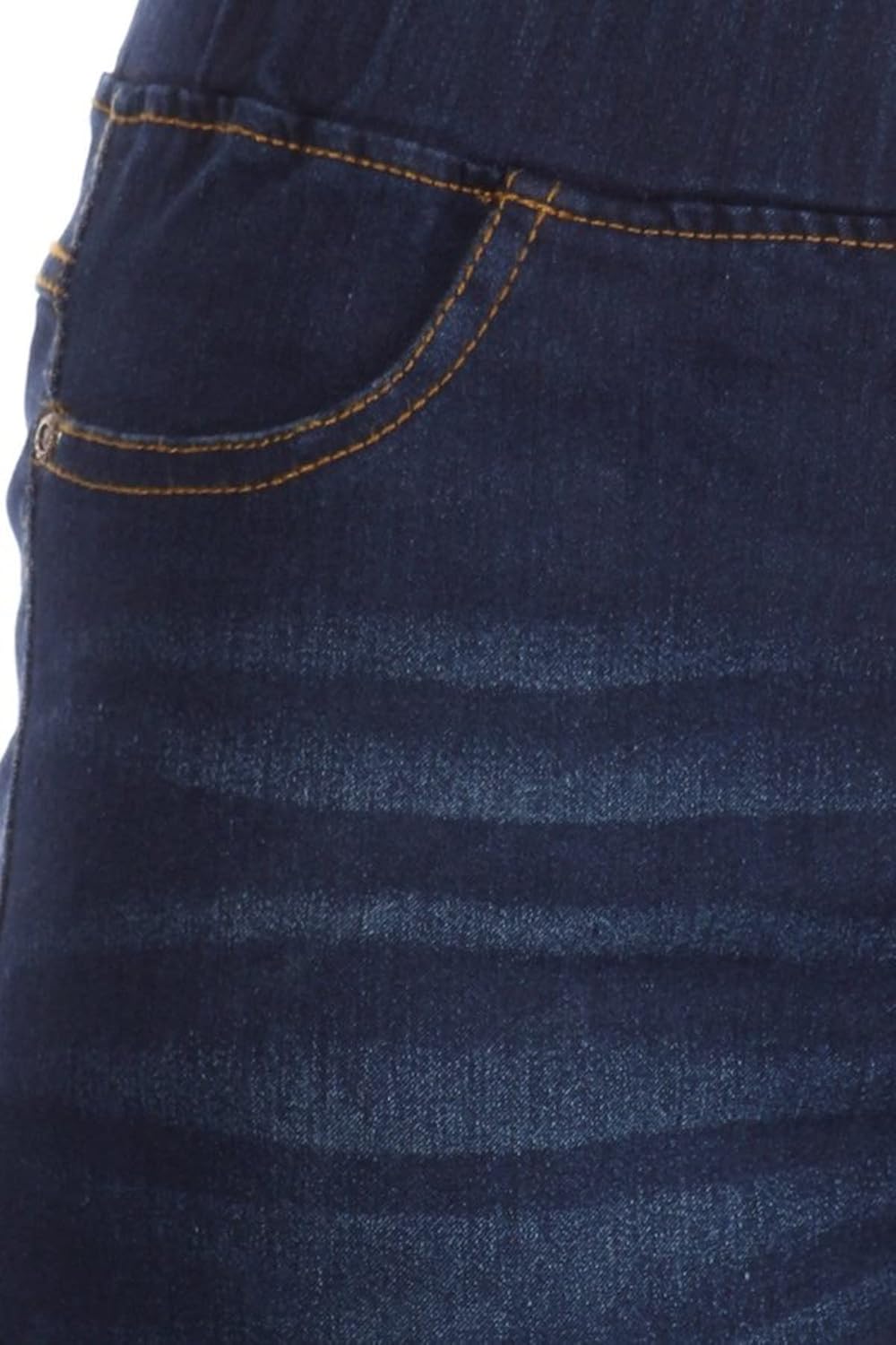 Jvini Women's Capri Jeans Skinny Jeggings Pull-On Denim Capris Pants with Pockets Regular & Plus Size - Image 4