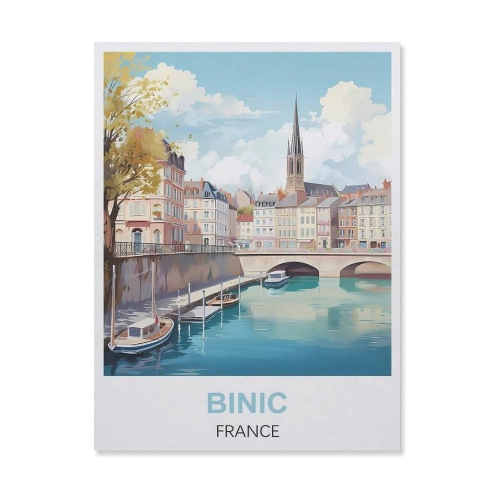 Metal Sign Tin Sign，Binic France(30x40cm）