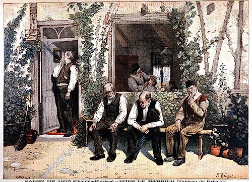 Image sur toile d'après H. Brispot décoration murale élégante pour salle à manger