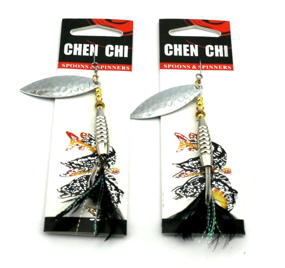 LENPABY 5pcs Spoons Fishing Kit/Trout Spinner Kit/16.5G 10CM