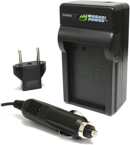 Wasabi Power - Cargador de batería para JVC BN-V408, BN-V416, BN-V428