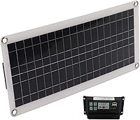 Vista 8 de Estink Kit de panel solar, panel solar de 30 W, 30 A, 12 V, 24 V, cargador de voltaje, kit de inicio de panel solar de silicio policristalino