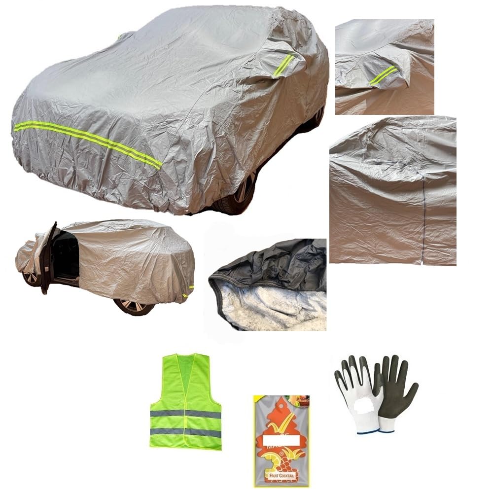 Funda para coche antigranizo, afelpada, impermeable, antiarañazos, compatible con Land Rover, Range Rover Evoque 2.0 TD4 Coupé Autobiography, talla XXL, LUN572XLAR215 x ALT150 cm
