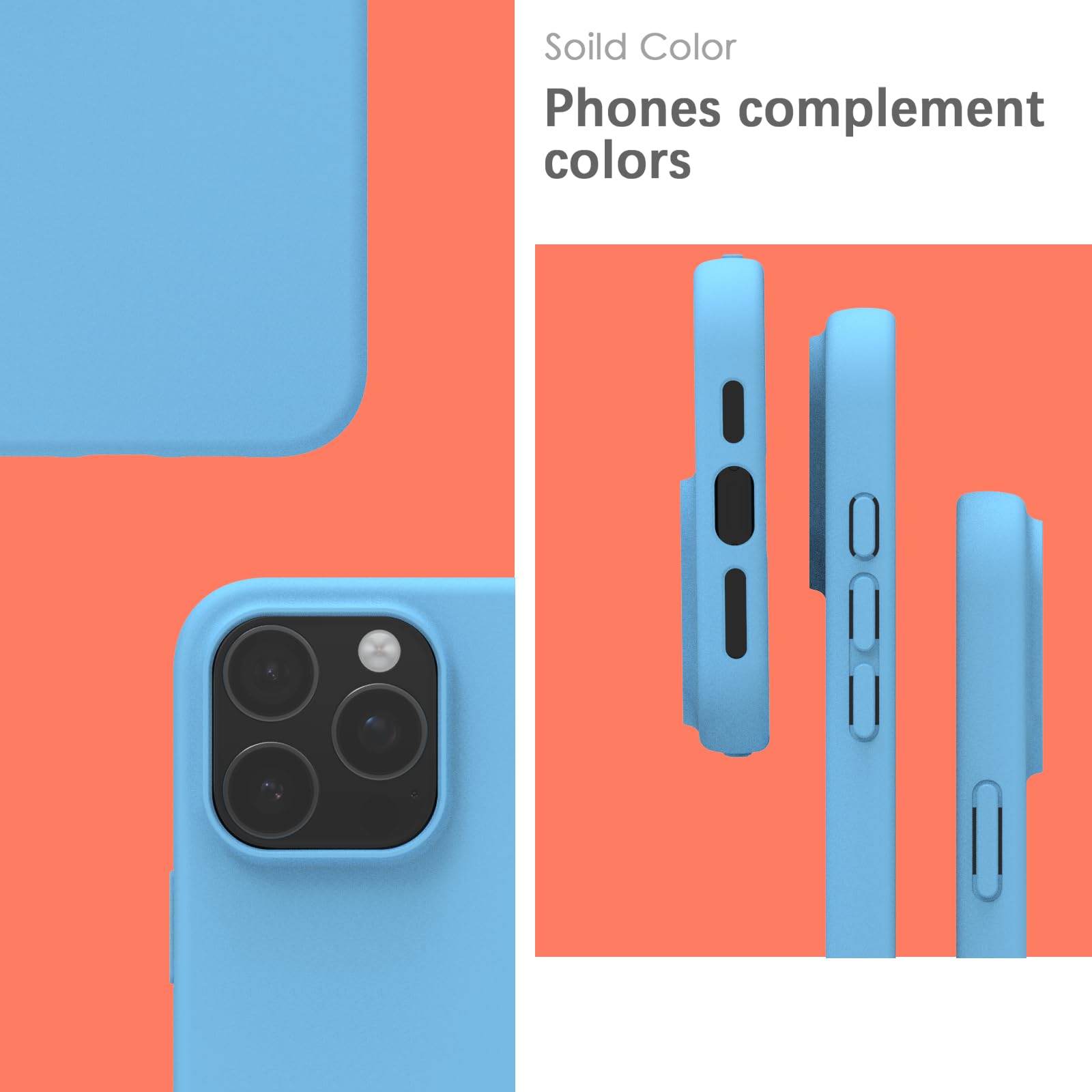 YATWIN Silicone Case for iPhone 16 Pro, Soft-Touch, Shockproof, DustProof - Image 3