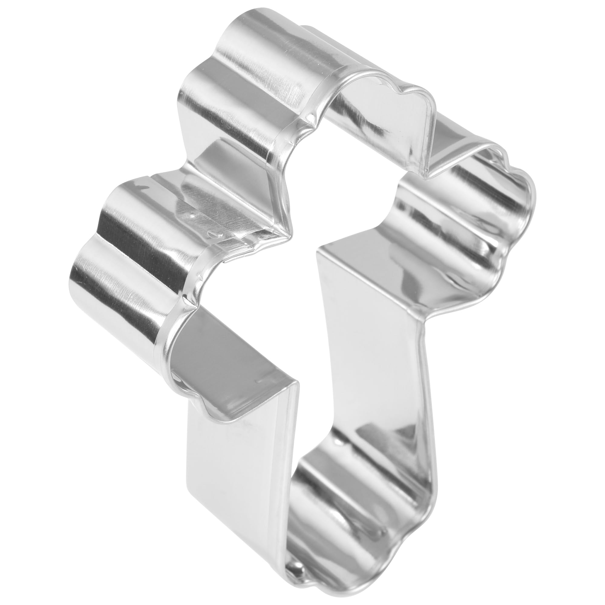 R&M Elegante cortador de galletas con forma de cruz de acero inoxidable de 3.5 pulgadas