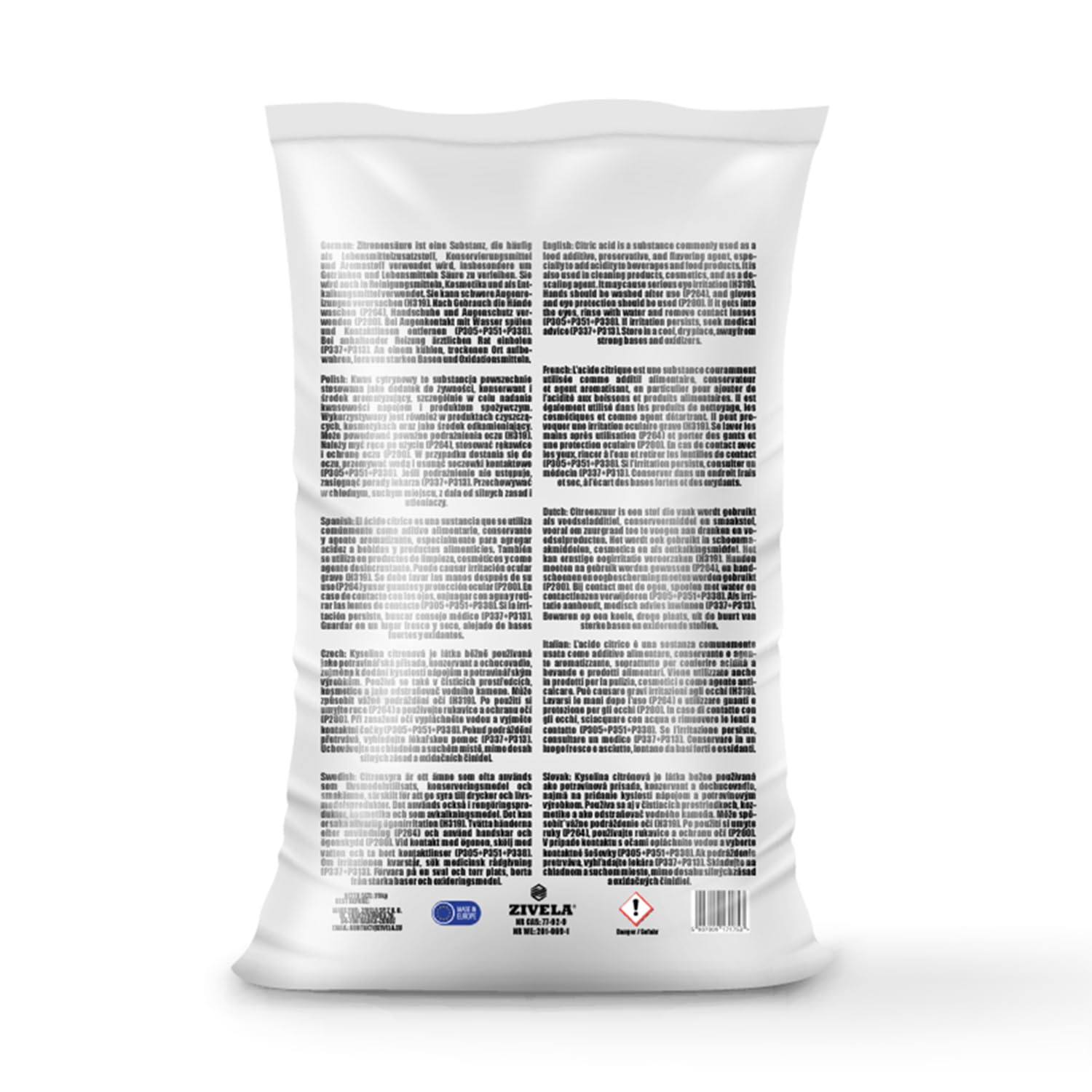 25 kg d'acide citrique en poudre de qualité alimentaire | Remède maison pour la cuisine et la maison | 25 kg d'acide citrique 100 % pur | Acide citrique E330