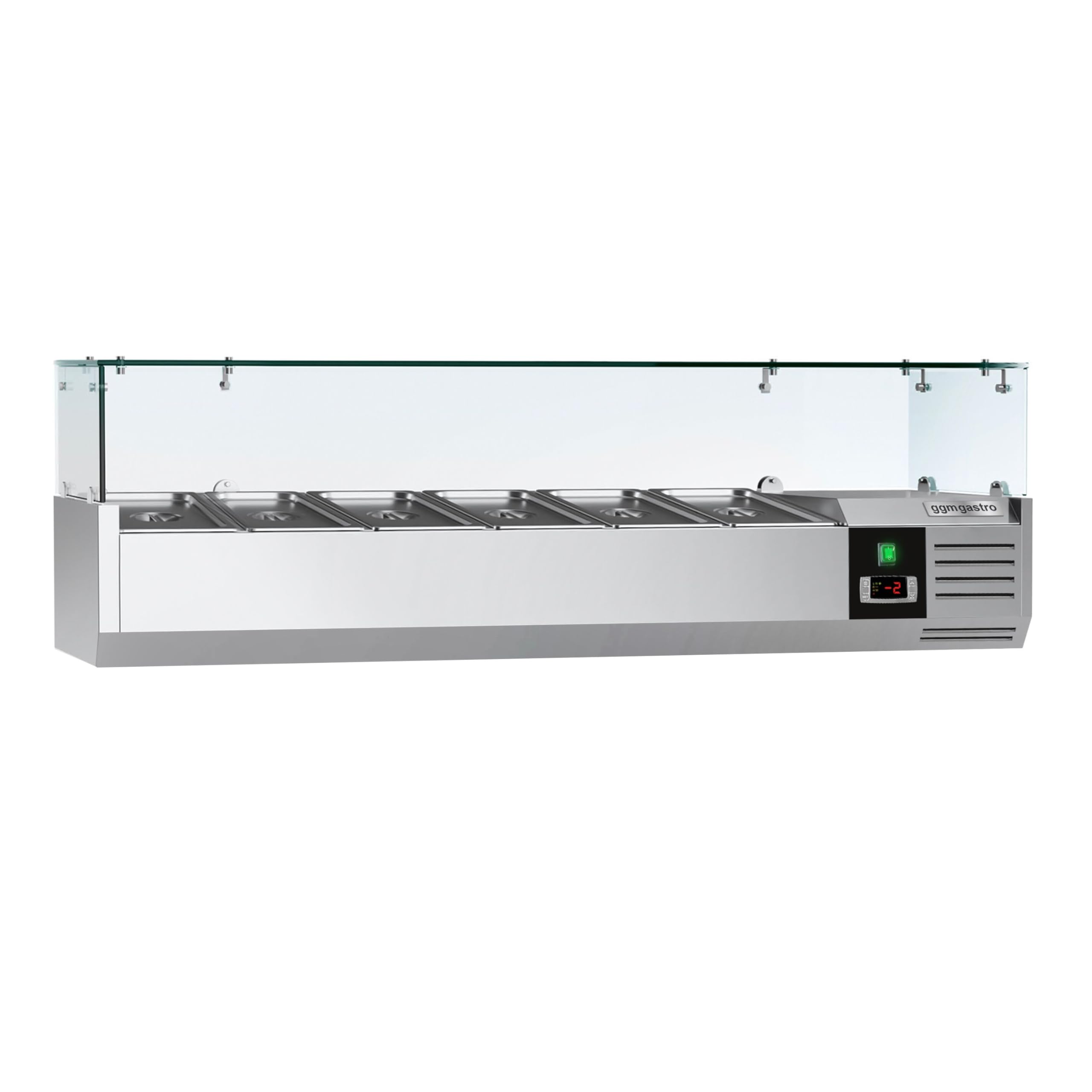 GGM Gastro Vetrina Refrigerata PREMIUM - 1400x335mm - 6x GN 1/4 - AGG143ND