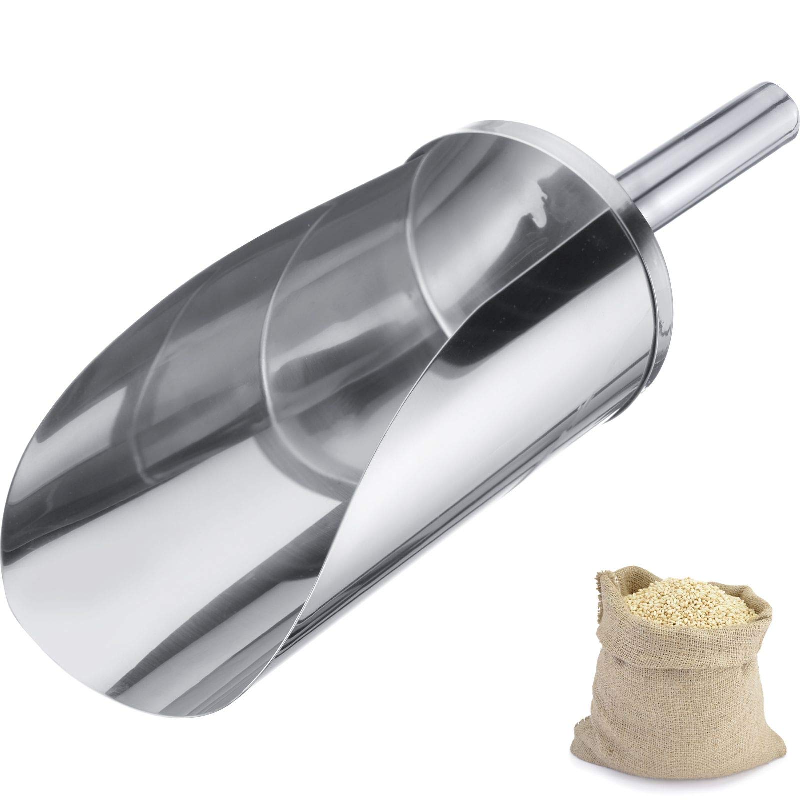 Westmark Paletta per pesare/riempire, Capacità: 600 ml (ca. 700 g di farina), Rotondo, Acciaio inox, Argento, 91142270