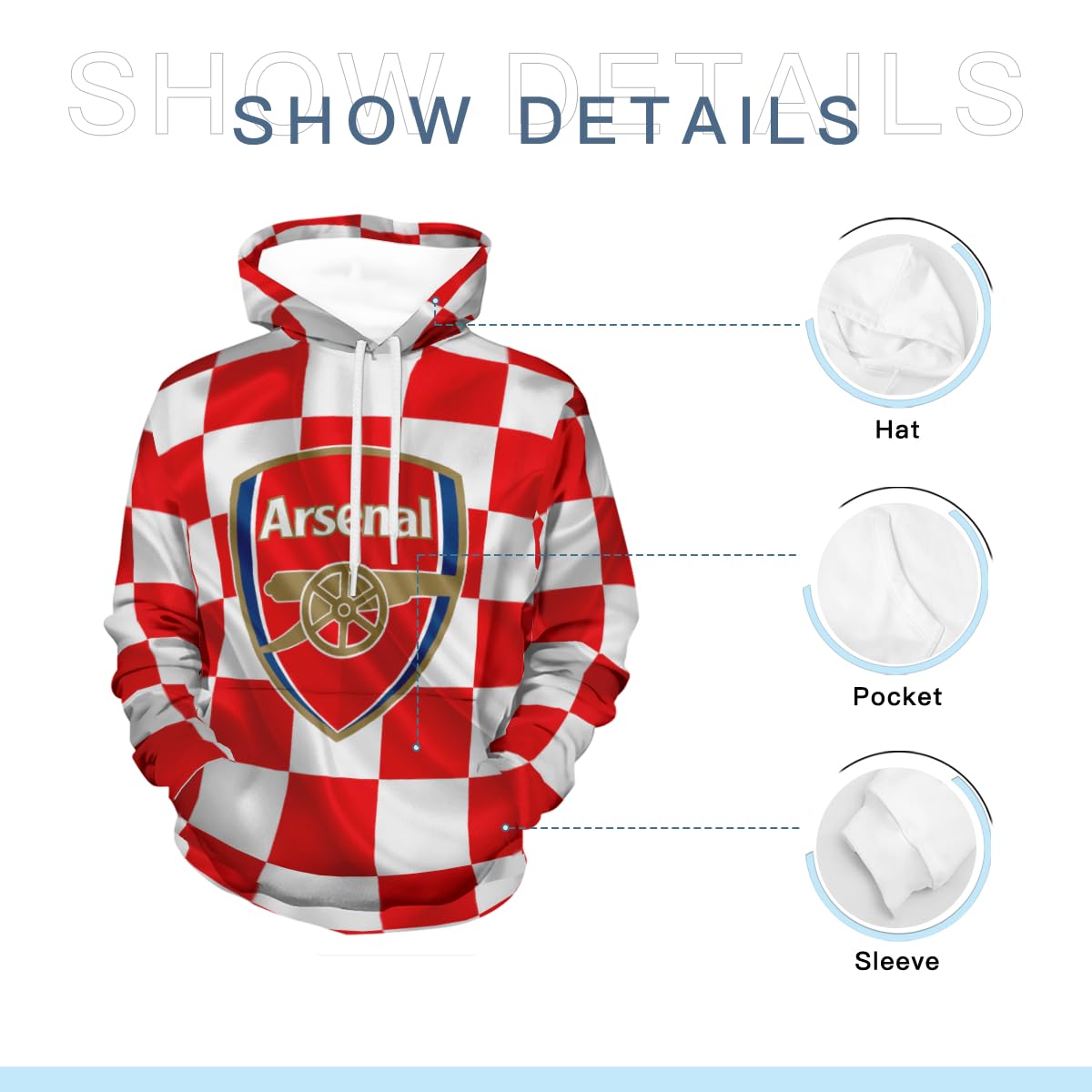 アーセナルパーカー ホワイト（Mサイズ）