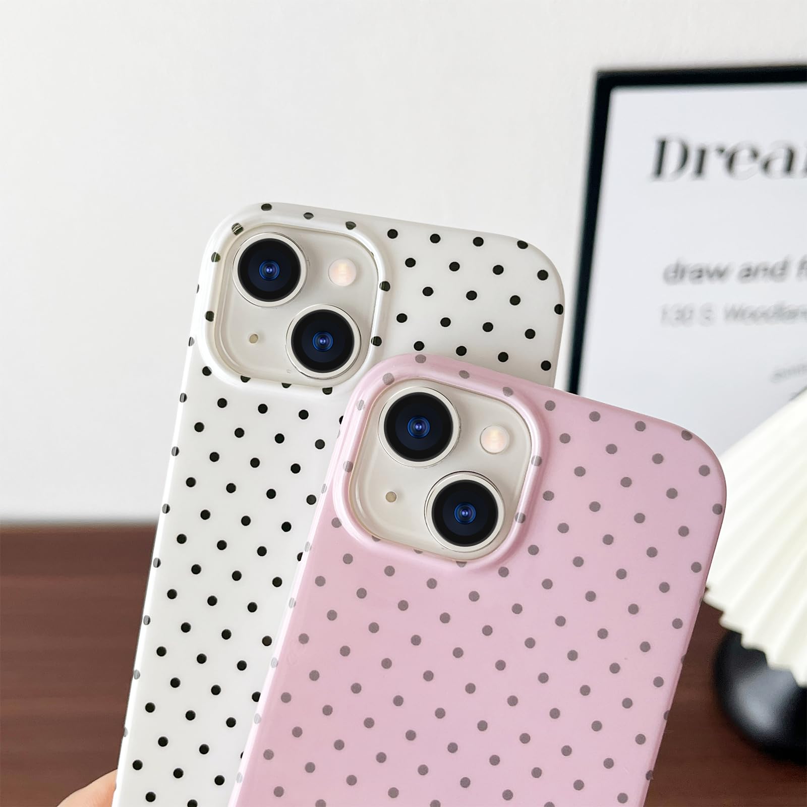 Amazon.com: Yeddabox for iPhone 14 Case Cute Polka Dot Phone Case