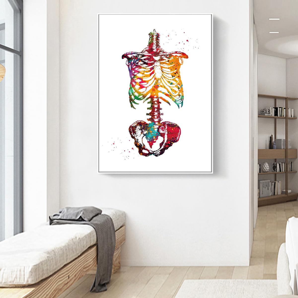 KXHHYB Póster de anatomía juego de 3, corazón cerebro humano anatomía póster hospital clínica arte de pared póster medicina pared cuadros sin marco (B, 40 x 60 cm**3)