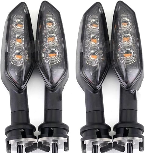 Flasher Motorcycle Turn Signals Light For YAMAHA MT01 MT03 MT07 MT09 MT10 MT15 MT25 Tracer 700 900 FZ250 FZ150I Cafe Racer (Color Smoke 4pcs)