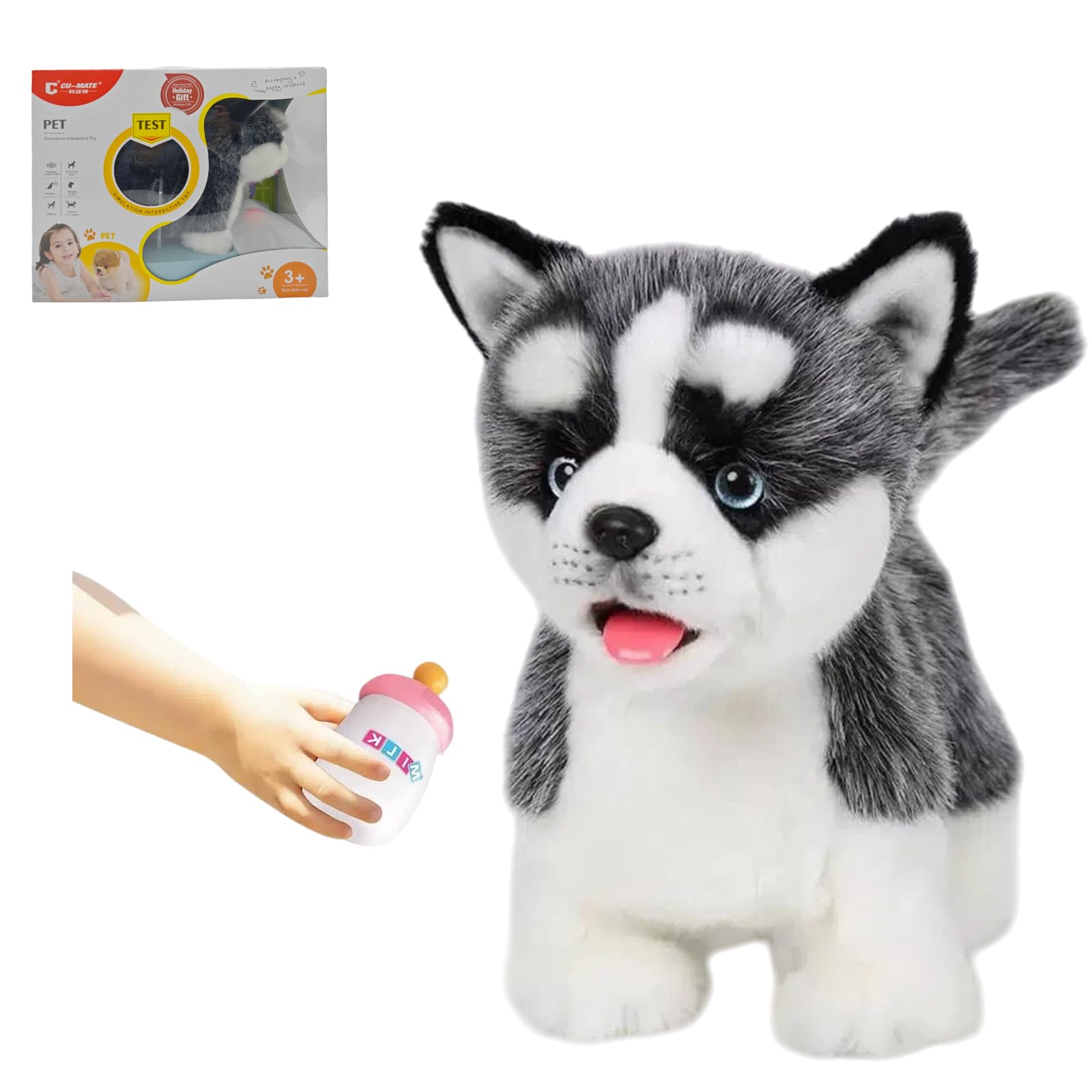 Amazon.com: Electronic Walking Siberian Husky Stuffed Dog Toy