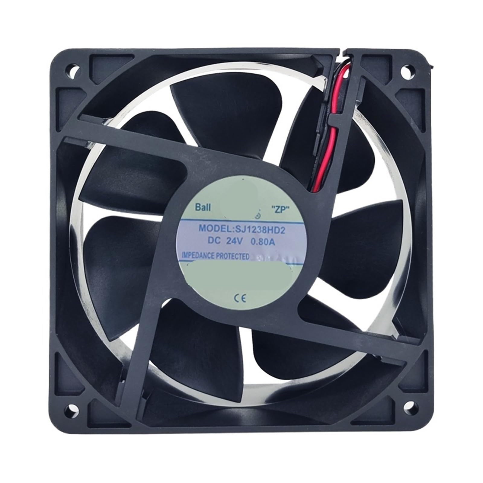 LZIKKGKI 12cm Fan SJ1238HD2 DC12V/24V 0.80A 120x120x38mm SJ1238HD1 DC Cooling Fan(SJ1238HD2)