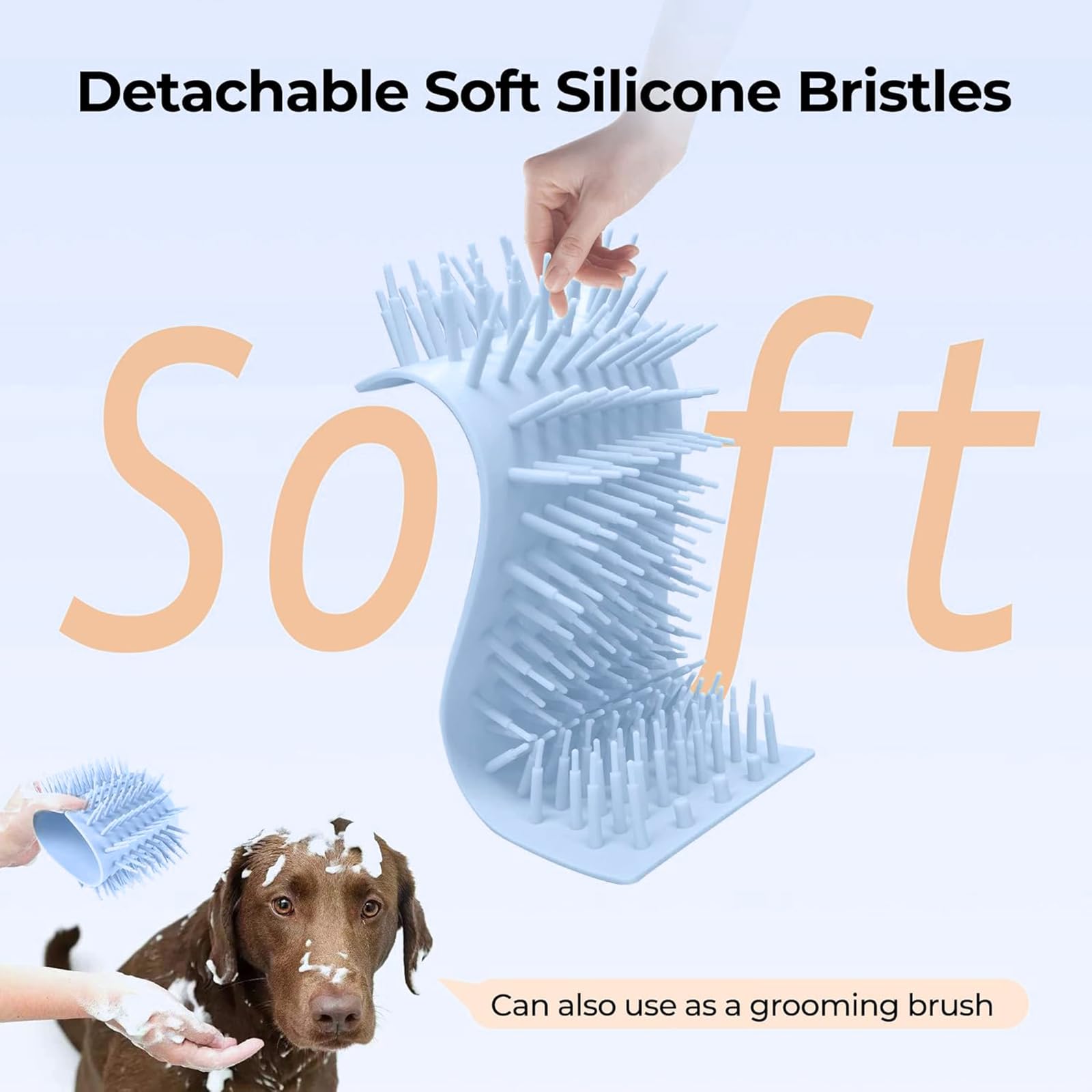 Tasse de nettoyage de pattes de chien rechargeable, laveuse électrique automatique, brosses en Silicone douces, conception pratique, laveuse de pattes pour animaux de compagnie, outil de nettoyage de