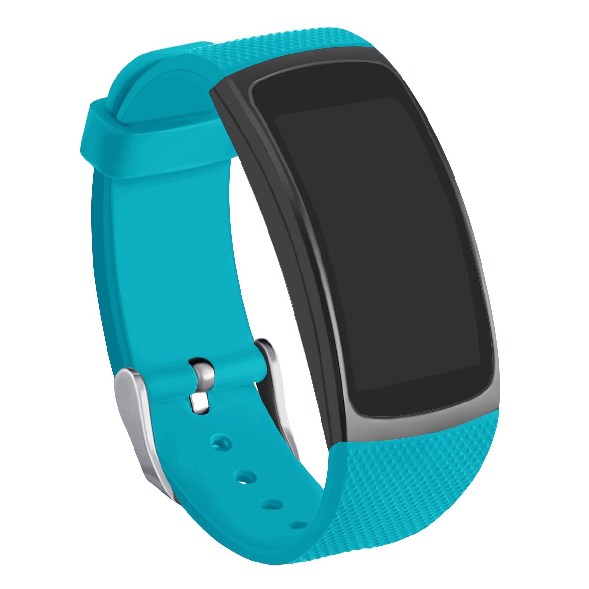Compatible Gear Fit2 Pro/ Fit2 Band, Silicone Replacement Strap for Samsung Gear Fit 2 & 2 Pro Tracker (Teal)