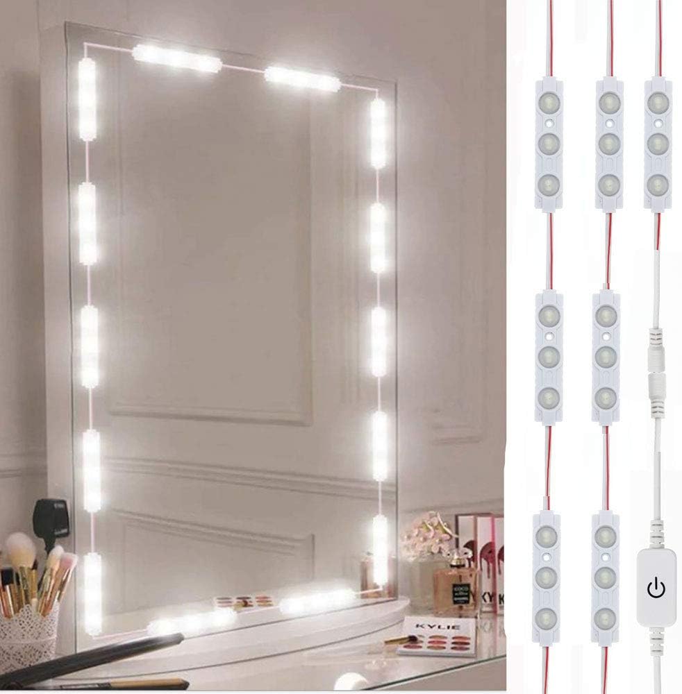 White vanity with mirror and lights Clearance