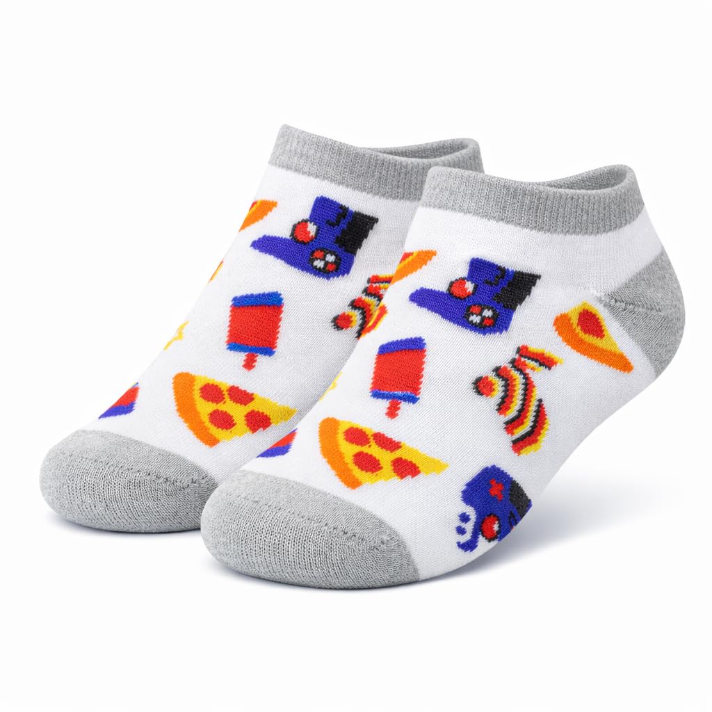12 Pares - Calcetines Tobilleros Niño - Calcetines Niño - Calcetines Cortos Niño – Transpirables y hechos de Algodón - 5