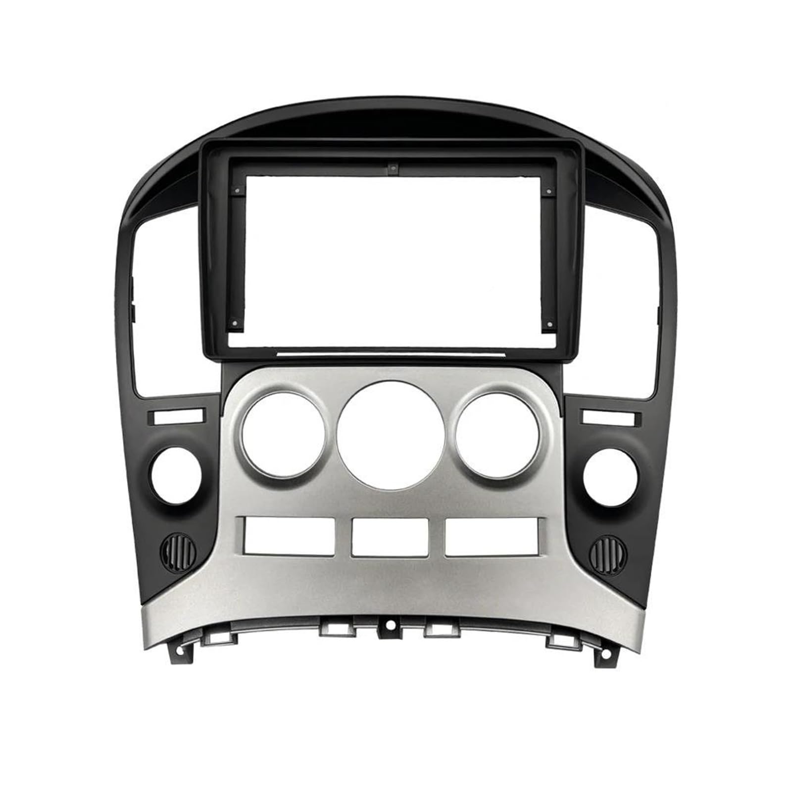 Générique Cadre de façade d'autoradio Panneau Radio Fascia Voiture 9 Pouces pour H1 H-1 pour Starex I800 pour ILoad pour IMax 07–15 Tableau Bord Console Faciale Autoradio Tableau de Bord(Manual AC)