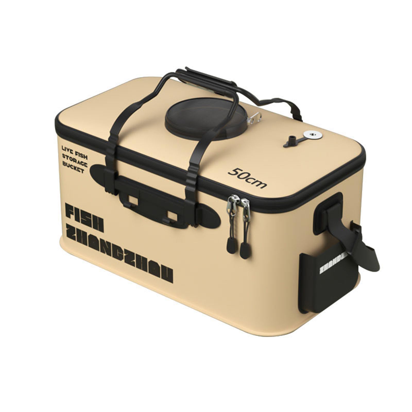 QIEIEI Fishing Basin Fish Bucket Fishing Bucket Fishing Bag with Handle Fish Fishing Barrels Container Foldable Tackle Box