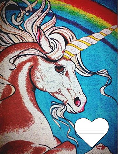Unicorn Lovers Composition Notebook: 8.5 x 11 Large College Ruled Line Paper