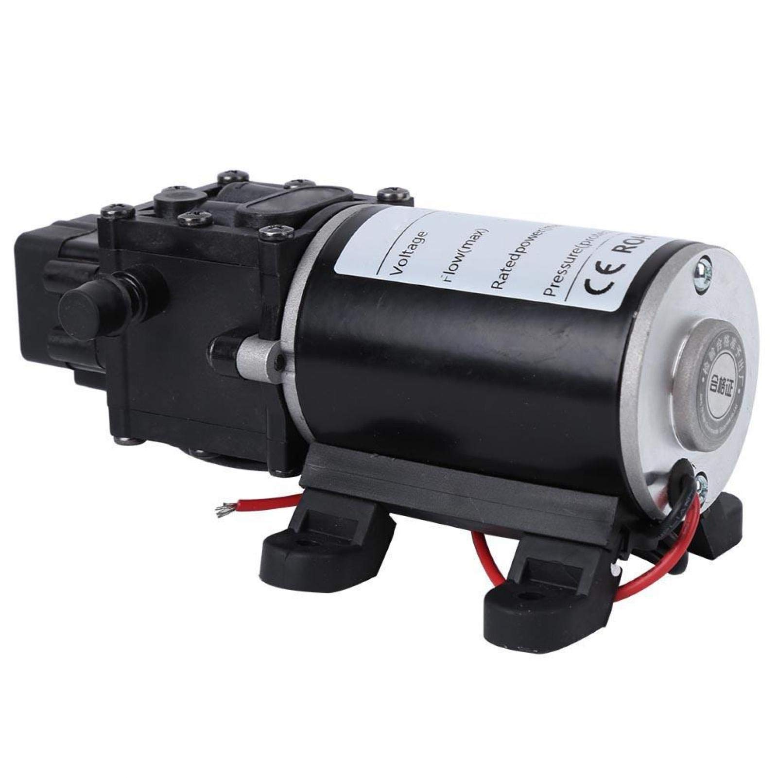 DC12V 18V pompe à diaphragme intelligente 1 2mpa sortie d'eau droite pompe à eau douce haute pression auto amorçante pompe de surpression automatique de douche(18V Motor)