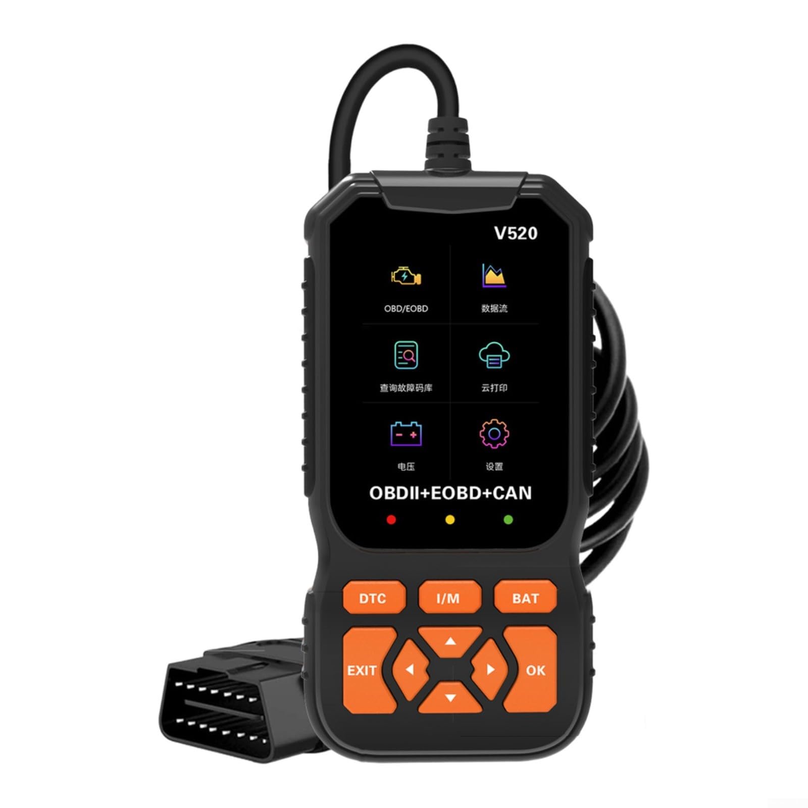 Scanner OBD2 con DTC 35901, stampa cloud e flusso di dati in tempo reale, lettura/cancellazione dei codici di errore per auto, camion