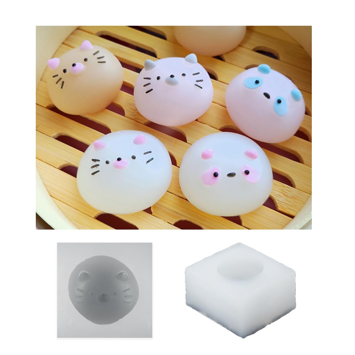 Amazon.co.jp: GreenOcean スクイーズ専用モールド もちぱんだ もち