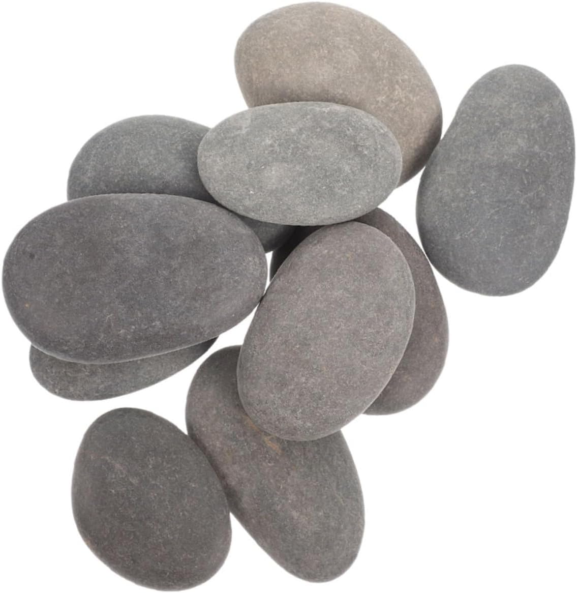 Gadpiparty 10pcs Smooth Natural River Rocks for Painting DIY Crafting Stones Polished Pebbles for Boys and Girls Creative Art Supplies for Garden Decor and Holiday Projects