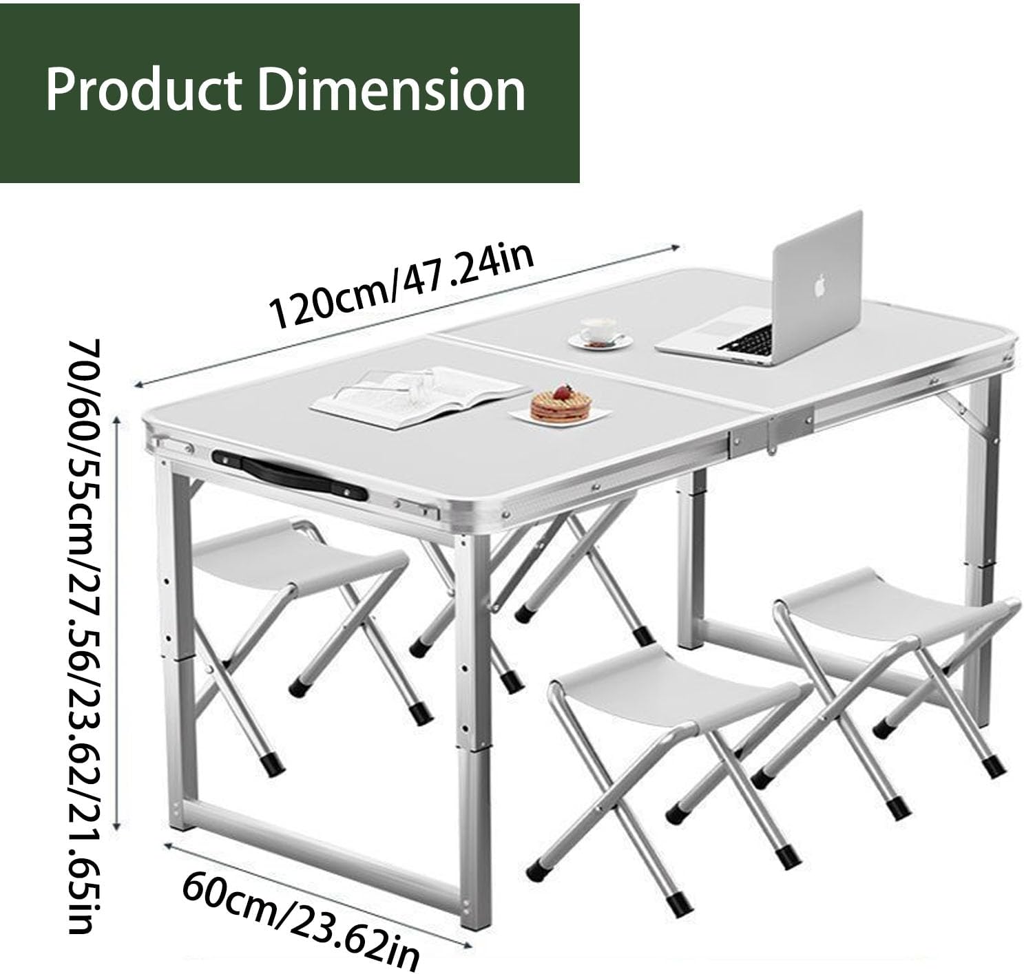 屋外、ピクニックテーブルの折りたたみテーブルキャンプ、パーティー、会議、イベント、結婚式、バーベキューにポータブルにポータブルに携帯
