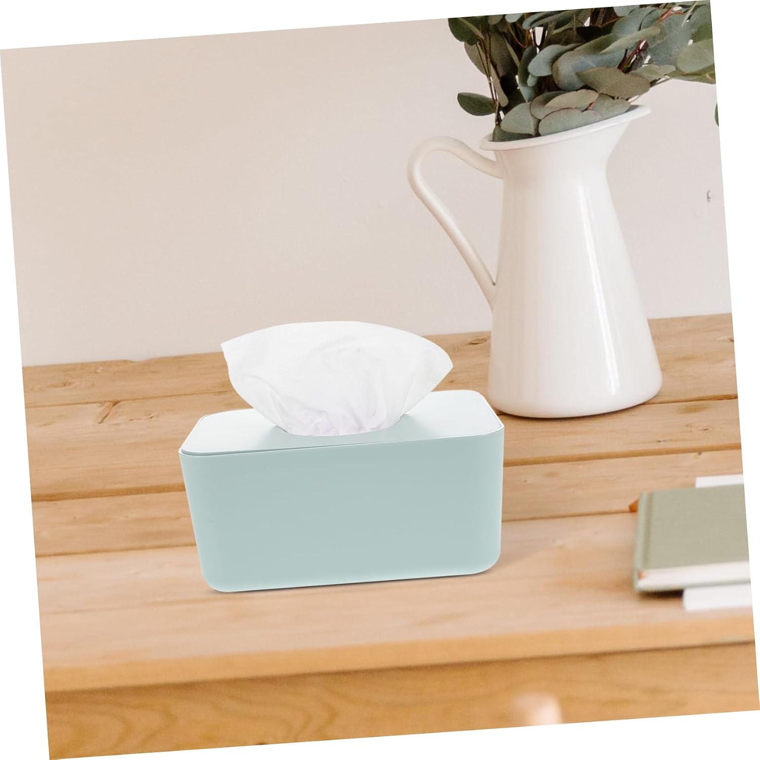 Zerodeko Diaper Wipes Dispenser Box Airtight Lid for Home Office Car Non- Wipe Holder