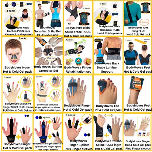 Bodymoves Finger Splints For Teens And Little Pinky Trigger Finger Mallet Finger Broken Finger Post Operative Care (Midnight Black) #TOP7