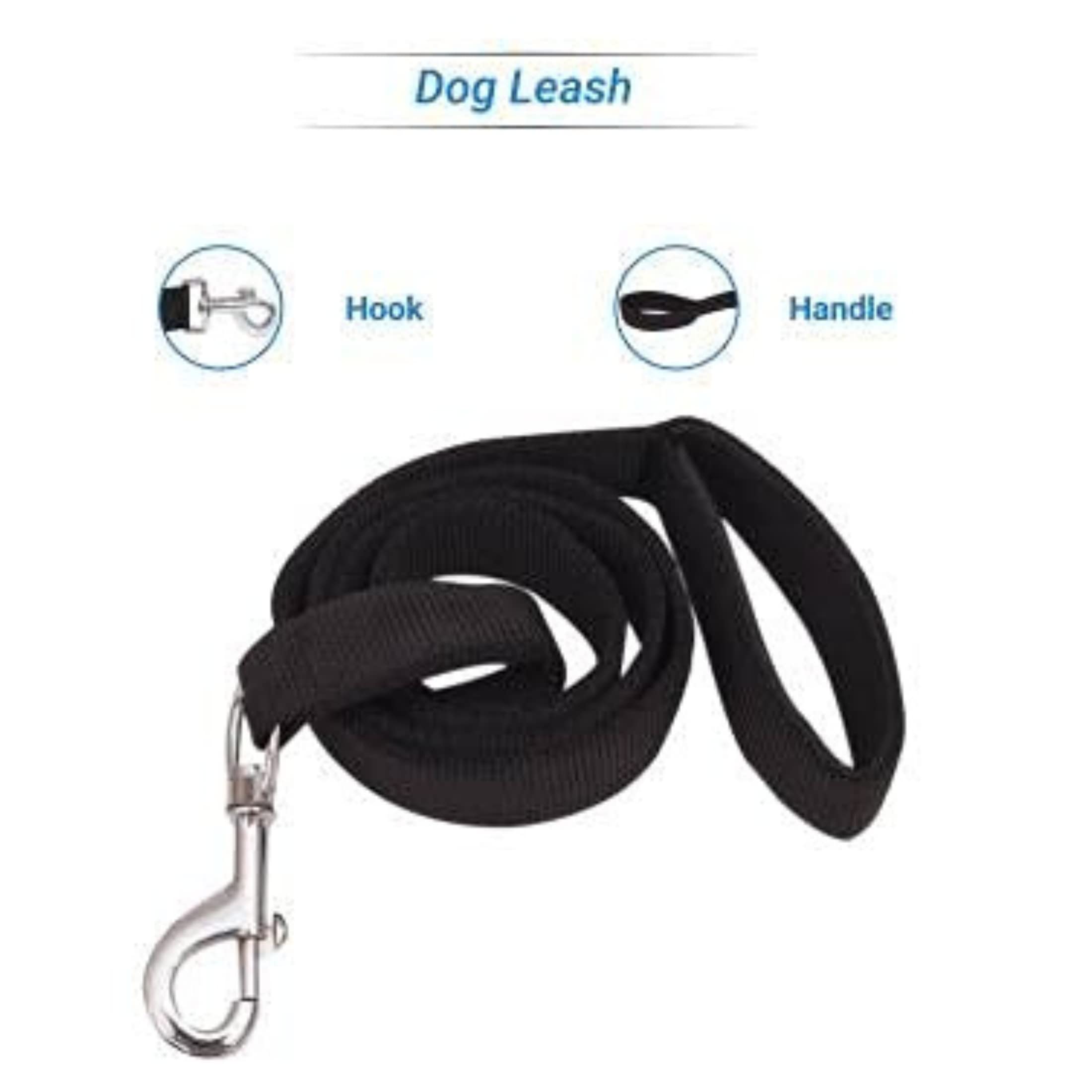 Foodie Puppies Pet Product Adjustable Soft Nylon Plain Strip Harness and Leash Set Suitable for Puppies, Cats and Kittens,10 mm (Color May Vary) 1