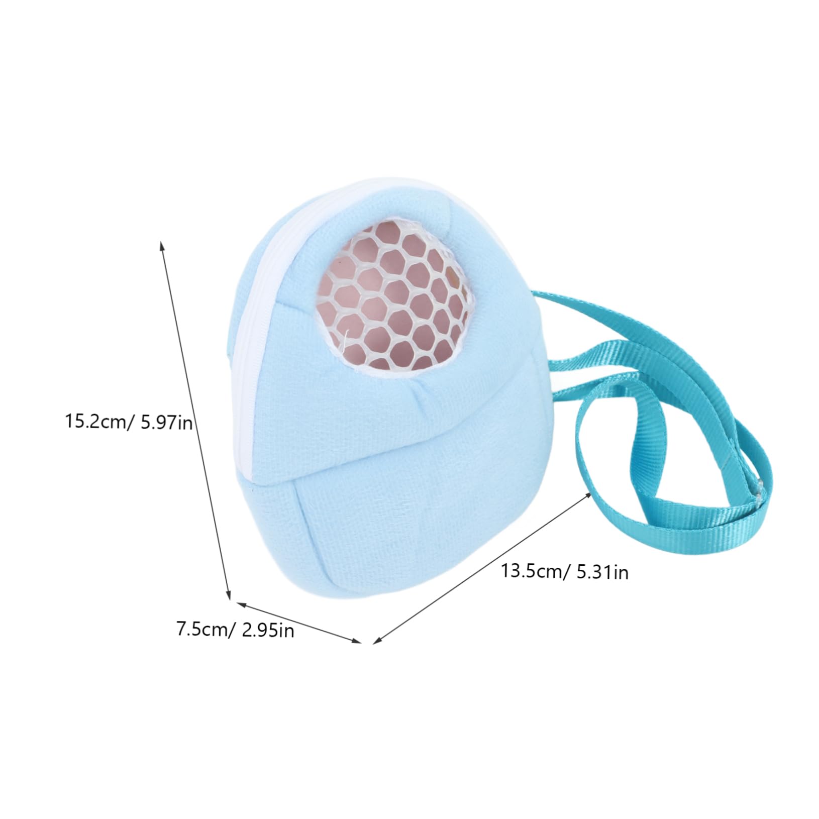 Happyyami Breathable Mesh Hamster Carrier Bag Portable Travel Carrier for Small Pets Shoulder Strap Rabbit Guinea Pig Chinchilla Squirrel