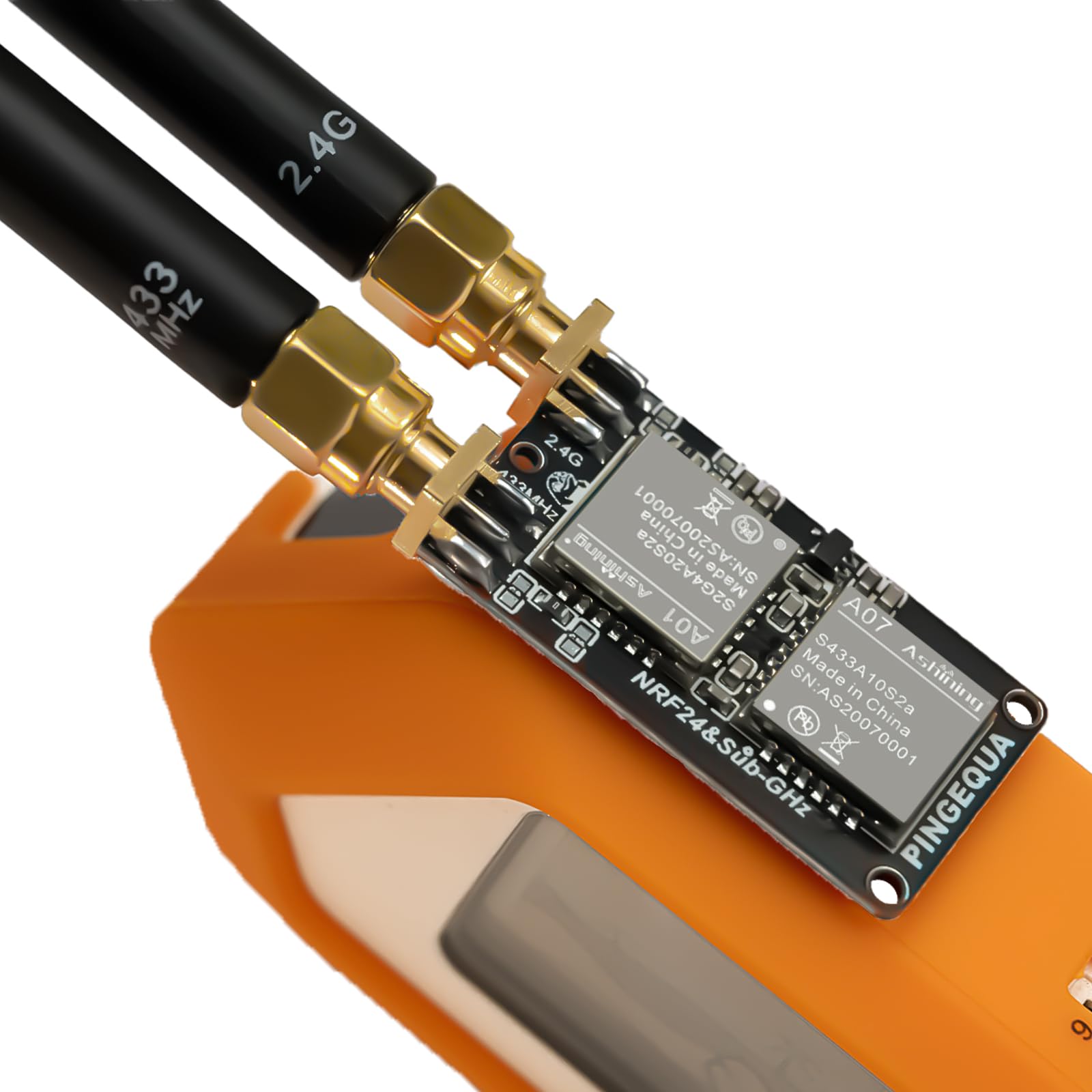 Flipper Zero 2-in-1 RF Devboard, Ultra-Compact NRF24 + CC1101 Wireless Module, 2.4GHz & 433MHz, High Performance, Auto-Switch, Plug & Play(Flipper Zero Device Not Included)