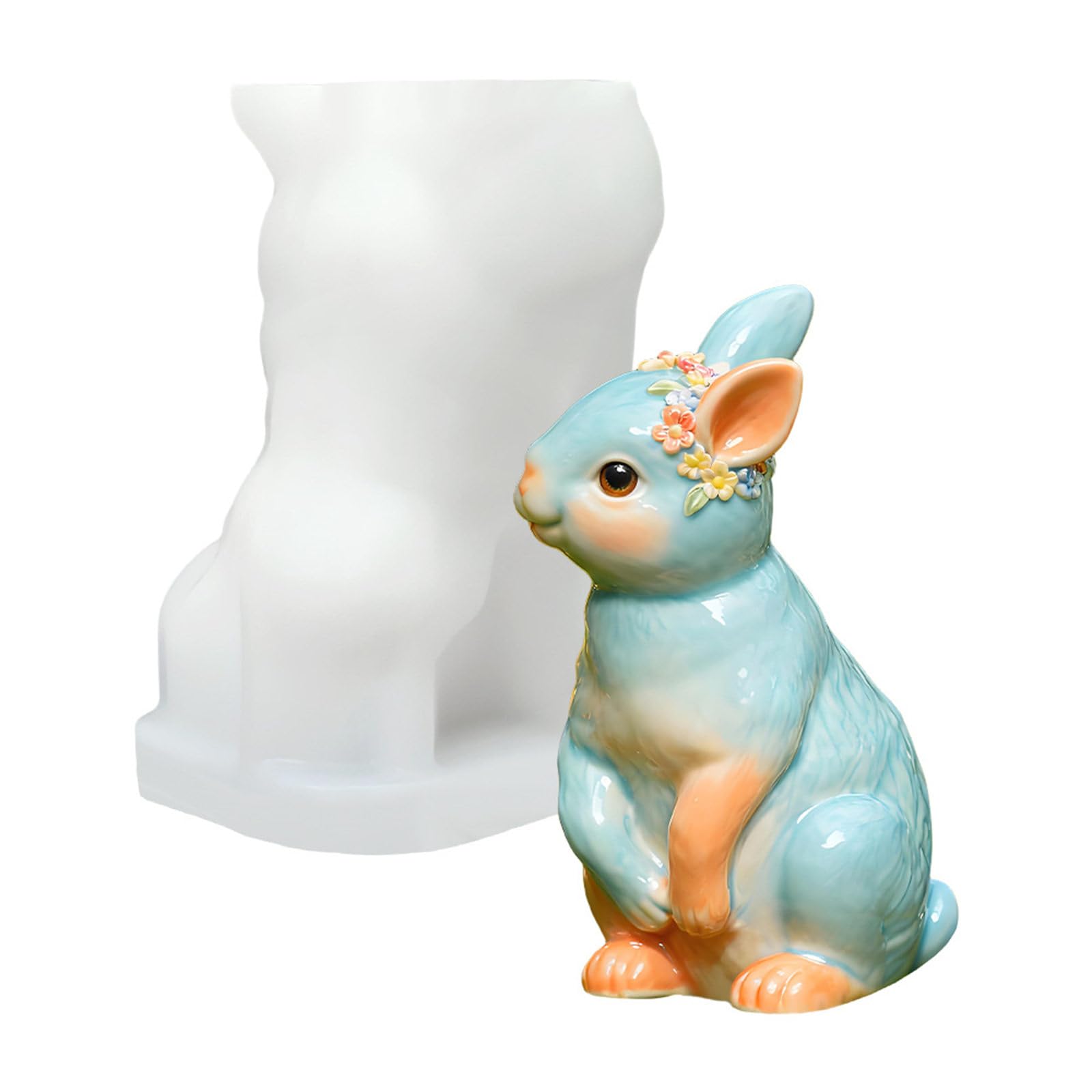 Lerpwige Rabbits Shape Silicone for Easters Craft Casting and Decorative Figurines Dishwasher Safe