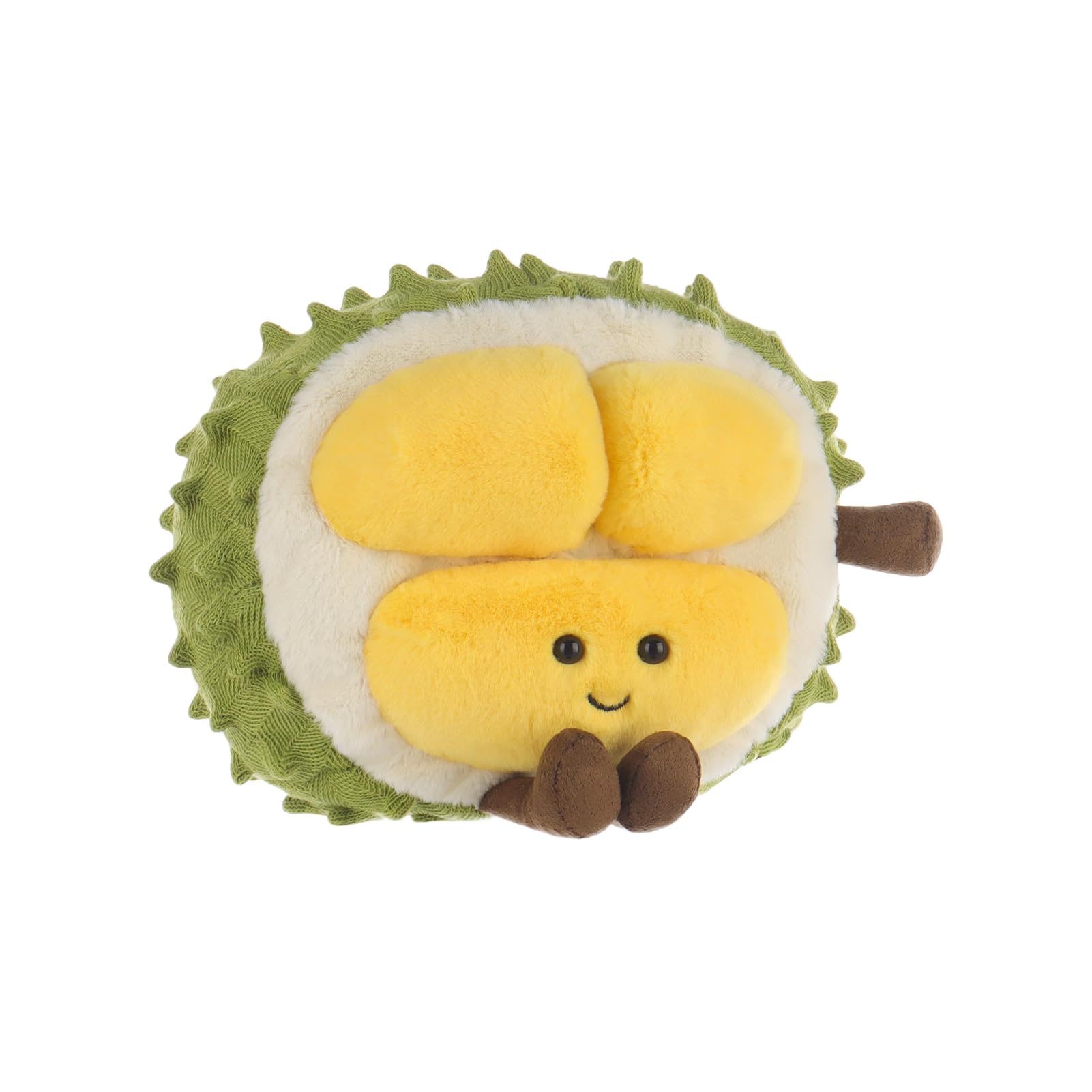 Apricot Lamb Fresh Durian Fruit Plushies Stuffed Animals for Kids Soft Cute Plush Toys for Baby Girl and Boy Fluffy Fresh Durian Yellow - Image 3