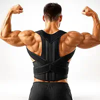 Colete Corretor Postural Ortopédico Unissex Ajustável Premium - Alívio de Dores nas Costas, Lombar e Pescoço, Com Cinta e Suporte para Clavícula, Conforto e Estilo (X-Grande)