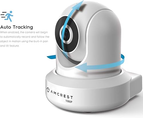 Miniatura 4 de Amcrest Cámara WiFi de 1080p para interiores, cámara de seguridad para el hogar panorámicainclinación de 2MP, seguimiento automático, detección de