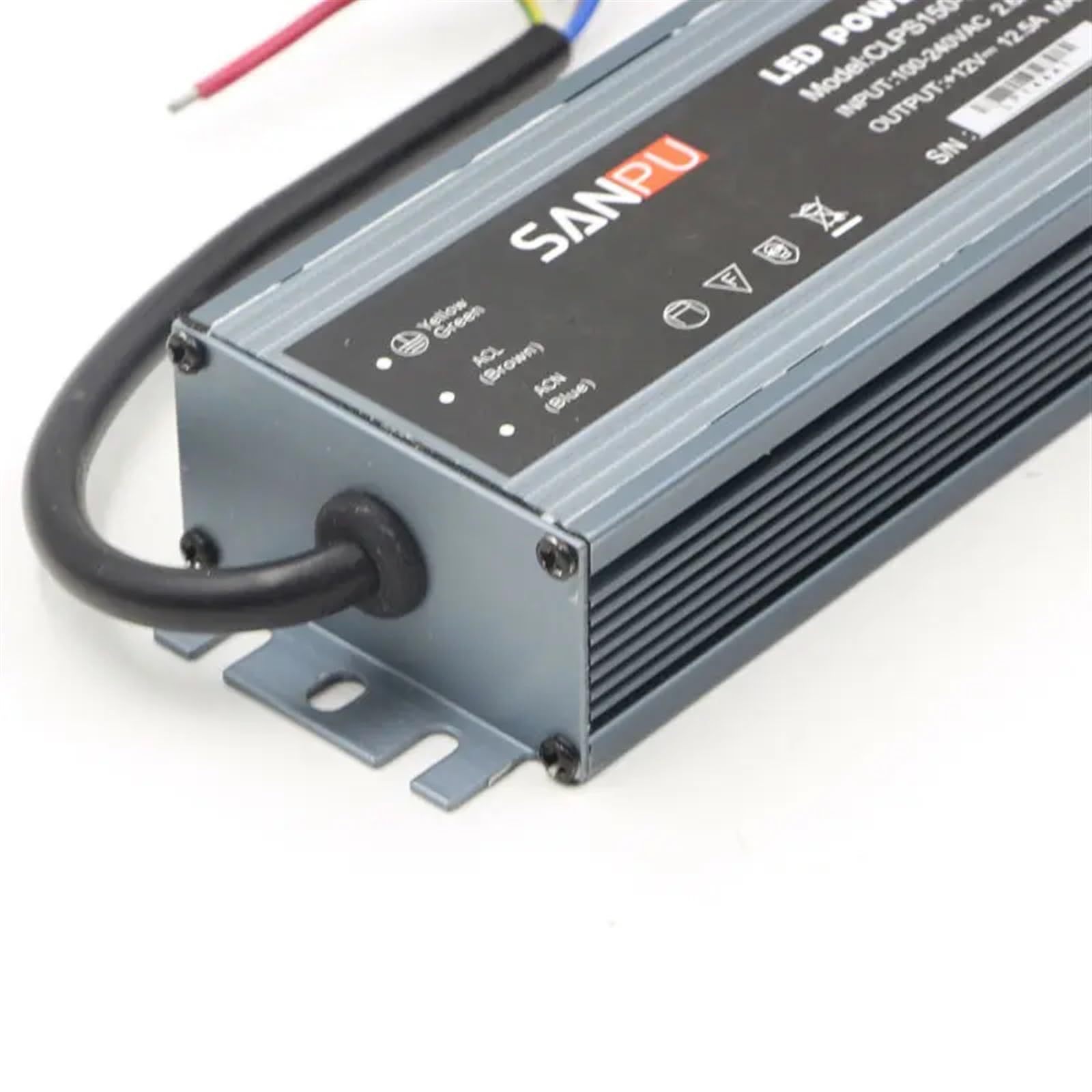 Alimentatore LED IP67 impermeabile Alimentatore LED ultra sottile Slim AC110V da 220 V a 24 V 12 V for strisce LED Insegne pubblicitarie Luce(100W,DC12V)