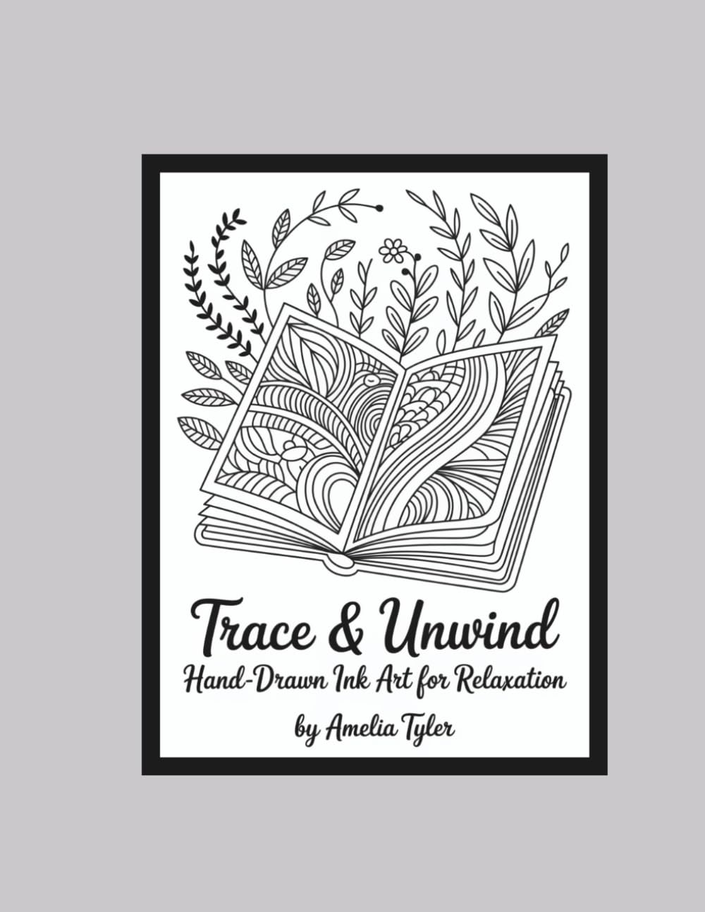 Trace & Unwind: Hand-Drawn Ink Art for Relaxation